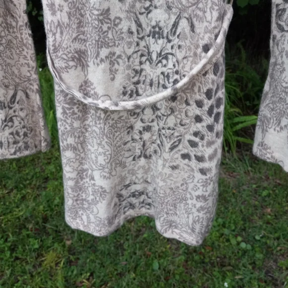 Vertigo Paris Lambswool/Angora Animal Print Long Sweater with Belt - Picture 8 of 14